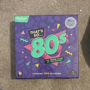 Ridley's That's So 80s Trivia Game
